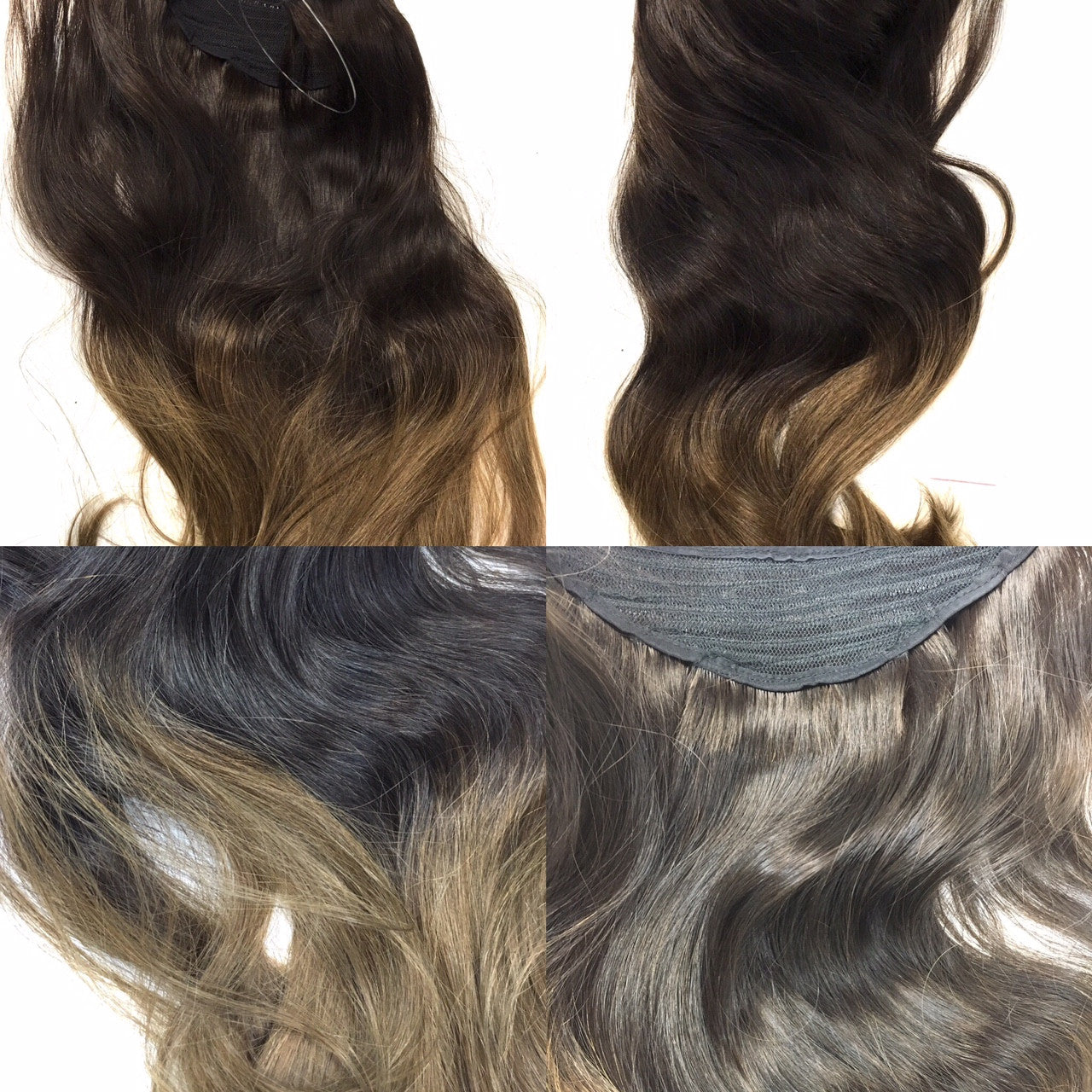 Easy Hair Extensions - Wired Hair Extensions- Ombre Colors 20"