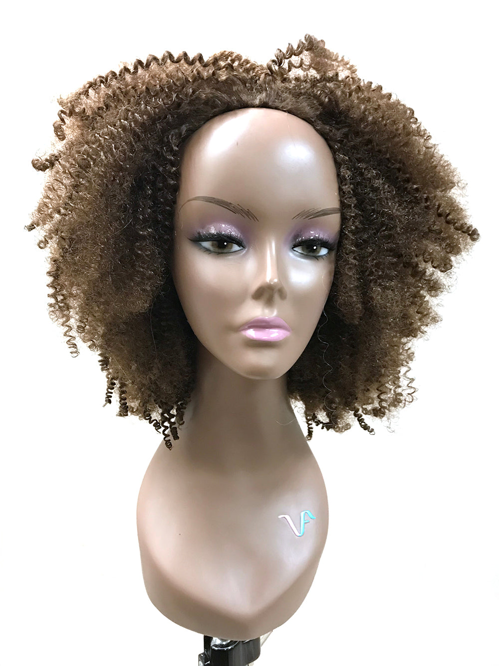 Half Wig 100 Human Hair In Tight Kinky Curly 14