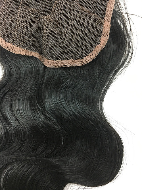 Lace Front Closure 4x4 with Yaki Straight Hair 16 - Hairesthetic