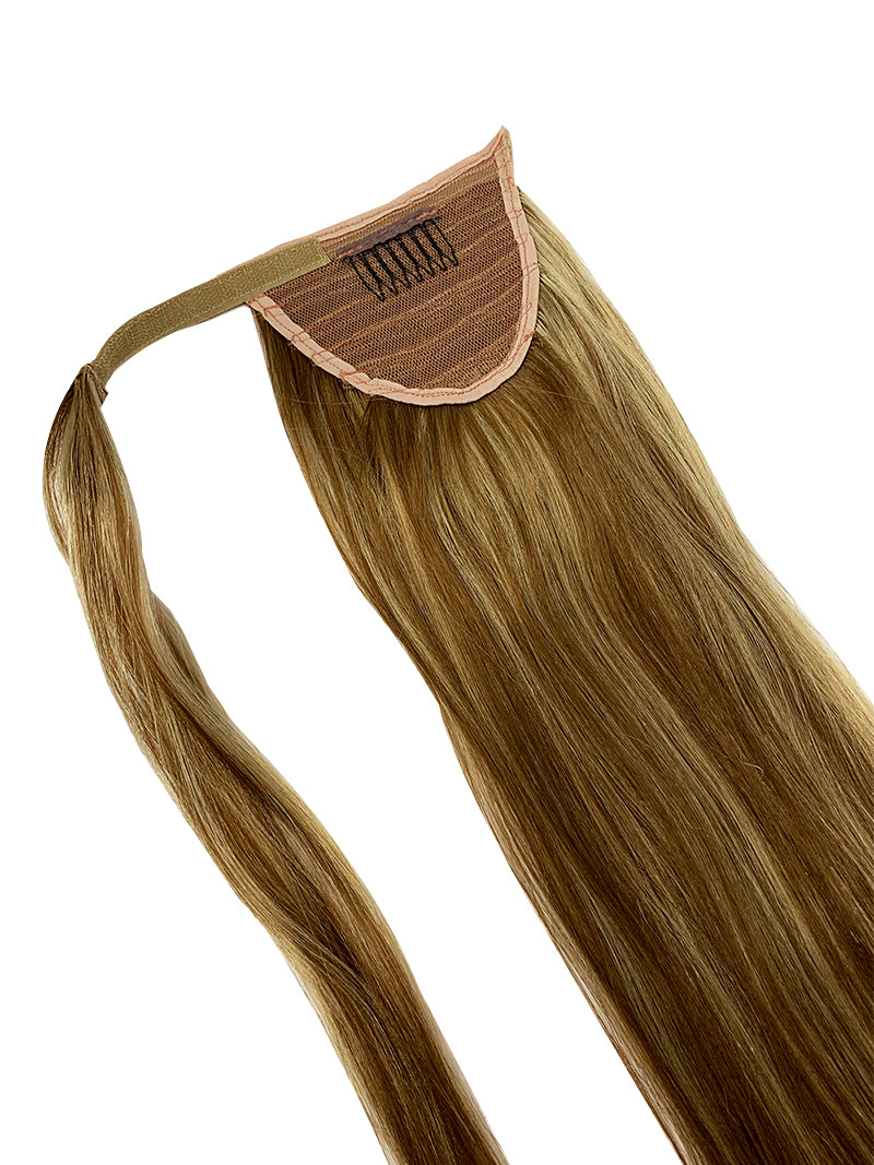 Wrap Around 100% Human Hair Ponytail in Straight 12"