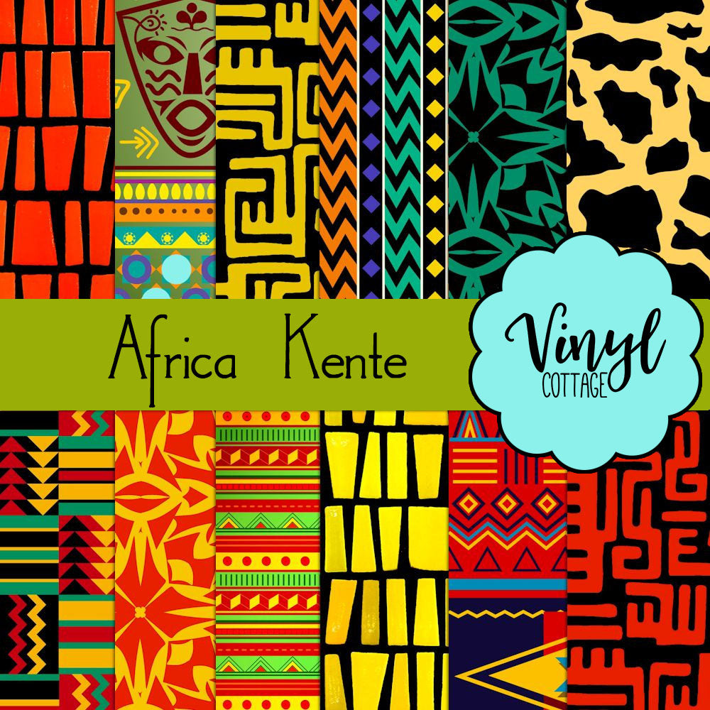 Kente Cloth Pattern Heat Transfer Vinyl and Carrier Sheet –  EcoFriendlyCrafts