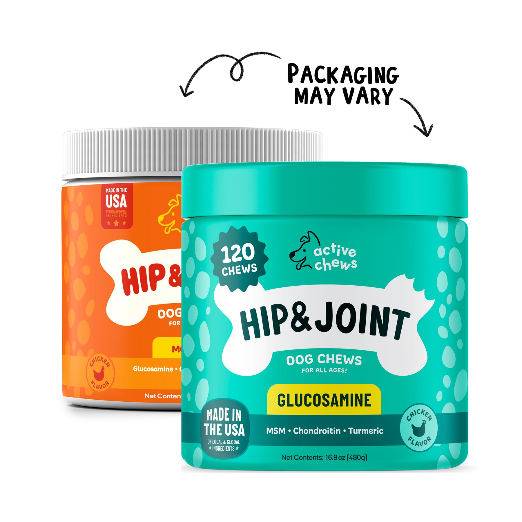 Premium Hip & Joint Dog Treats & Glucosamine for Dogs by Active Chews