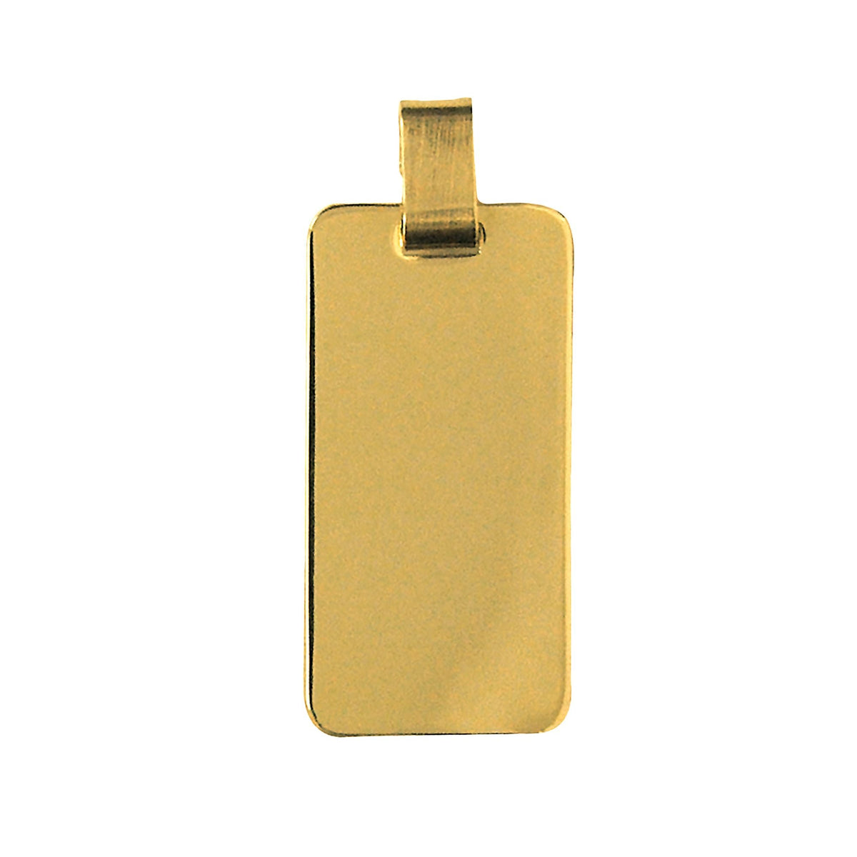 9ct Yellow Gold Rectangle Engraving Shape - Markbridge Jewellers