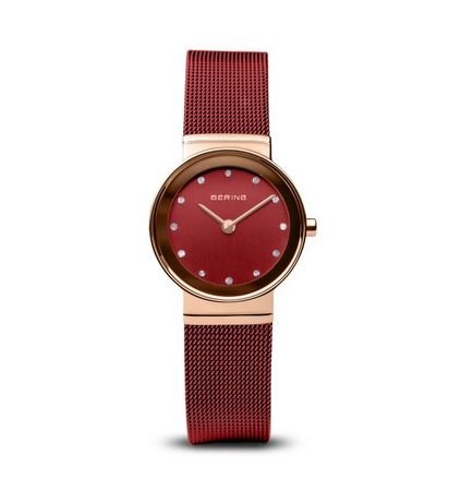 Bering Classic Polished Rose Gold Watch