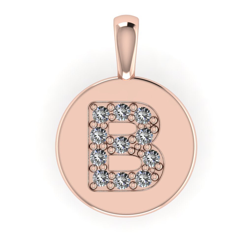 Diamond Initial Pendant