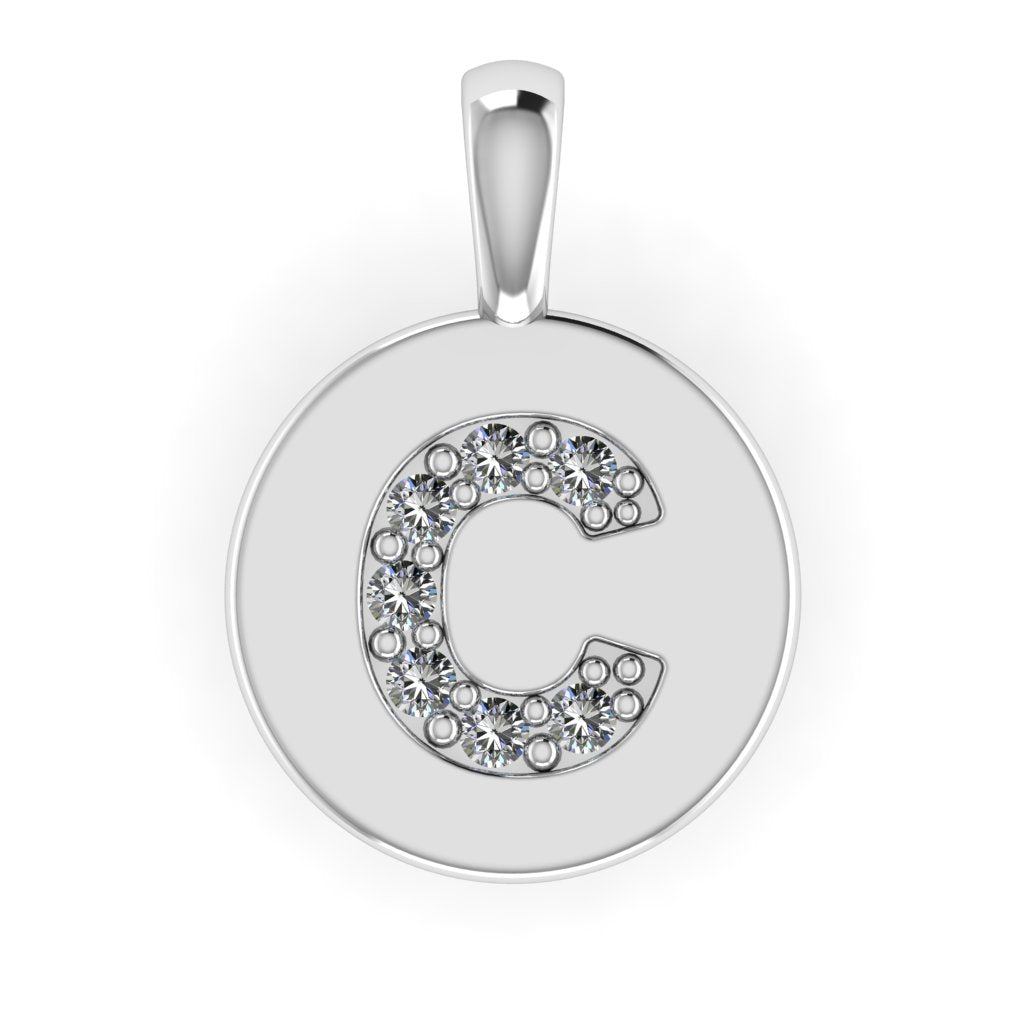 Diamond Initial Pendant