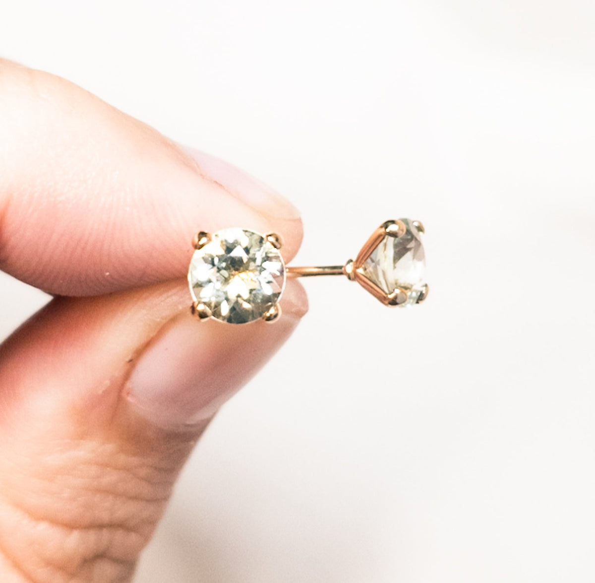 Green Amethyst Earrings - Markbridge Jewellers