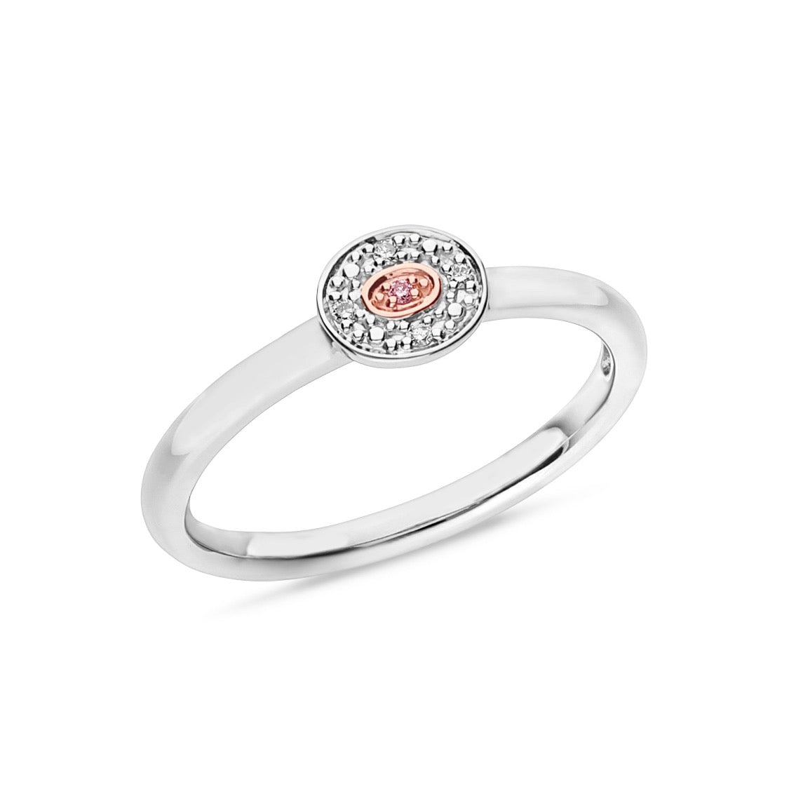 Pink & White Diamond Dress Ring - Markbridge Jewellers