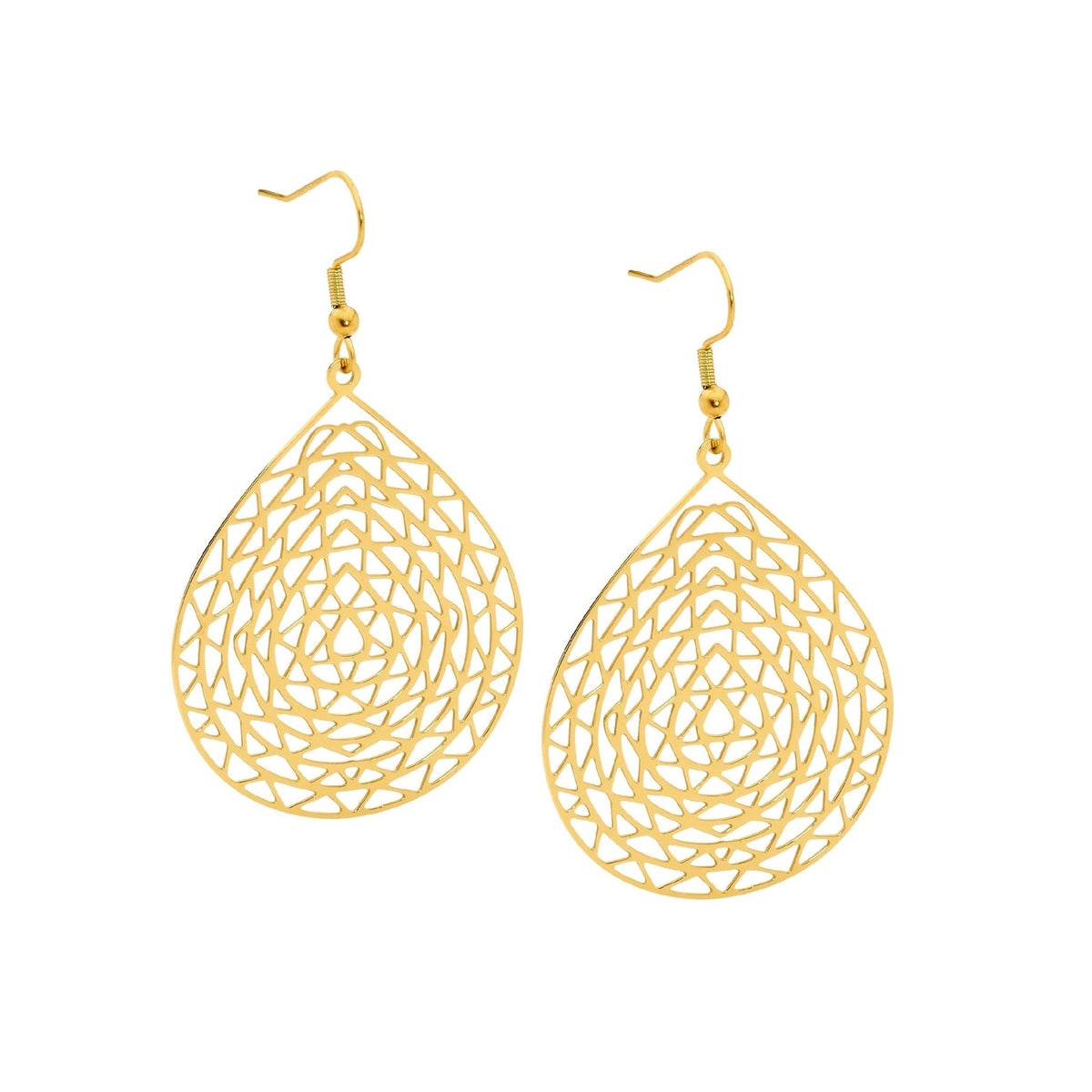 Stainless Steel Earring Gold - SE198G - Markbridge Jewellers