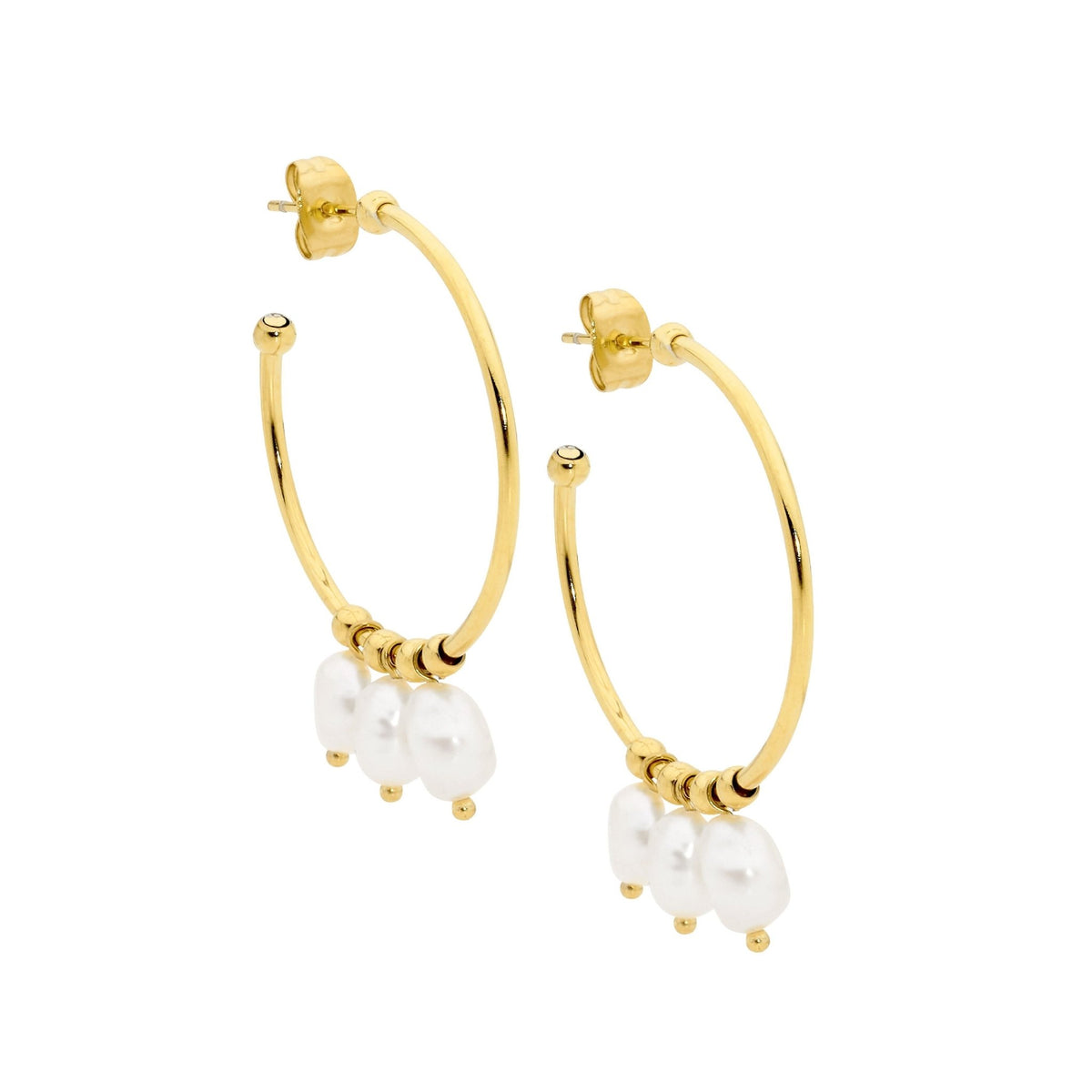 Stainless Steel Earring Gold - SE226G - Markbridge Jewellers