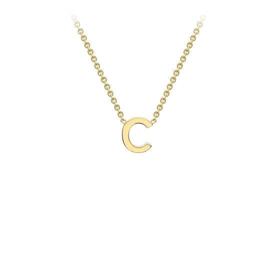 Yellow Gold Petite Letter Necklace - Markbridge Jewellers