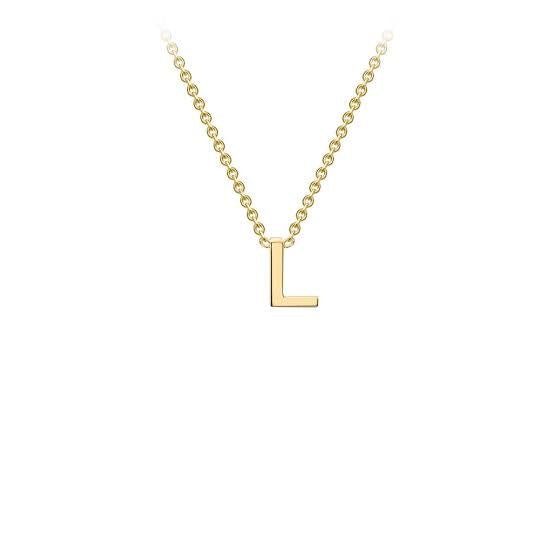 Yellow Gold Petite Letter Necklace - Markbridge Jewellers