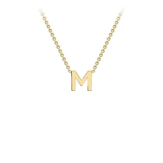 Yellow Gold Petite Letter Necklace - Markbridge Jewellers