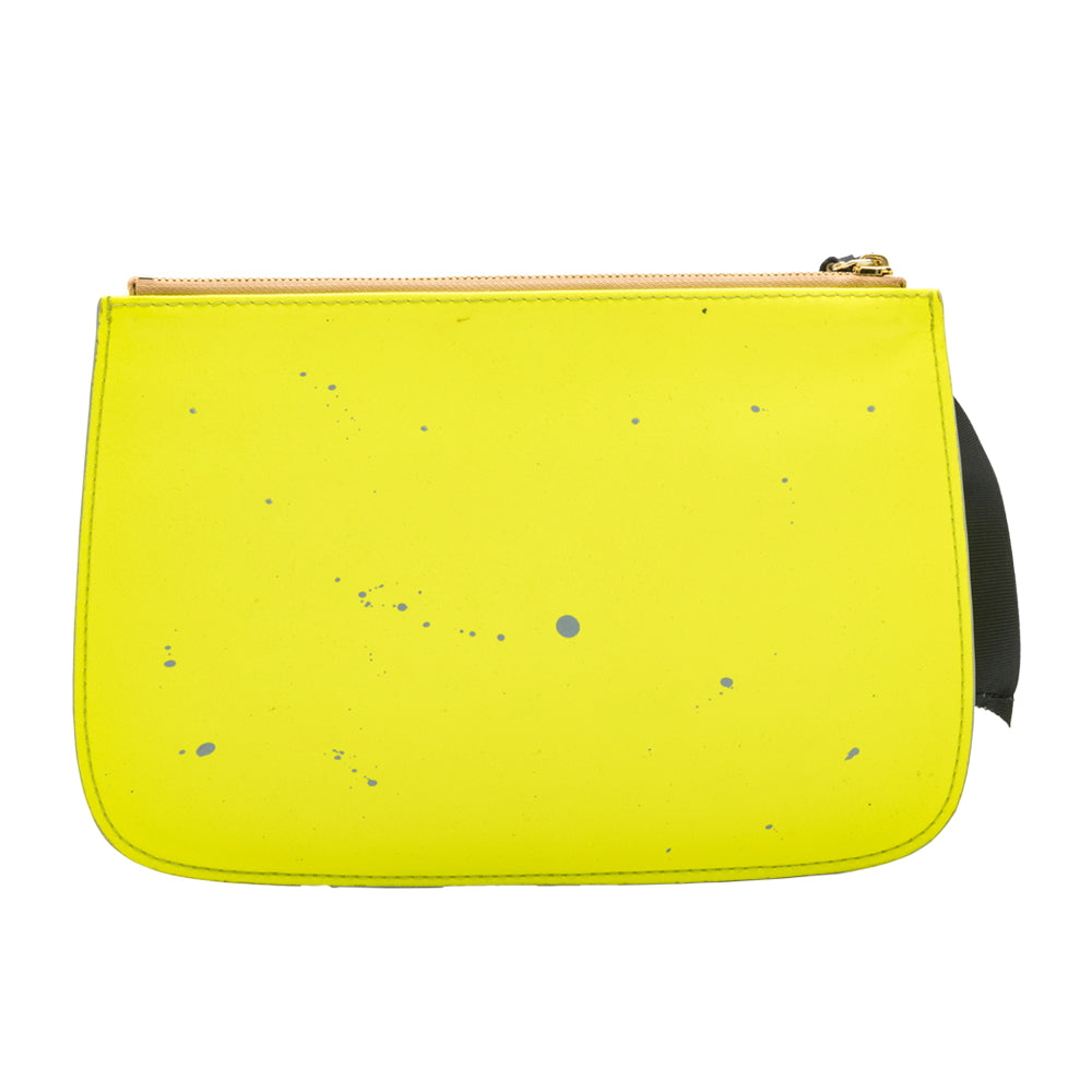 Yellow with Gray Accents Clutch