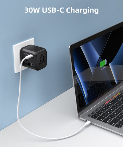 Chargeur voiture USB C, 30W / 2.4A 12v prise USB mini charge rapide, 18W PD  12V