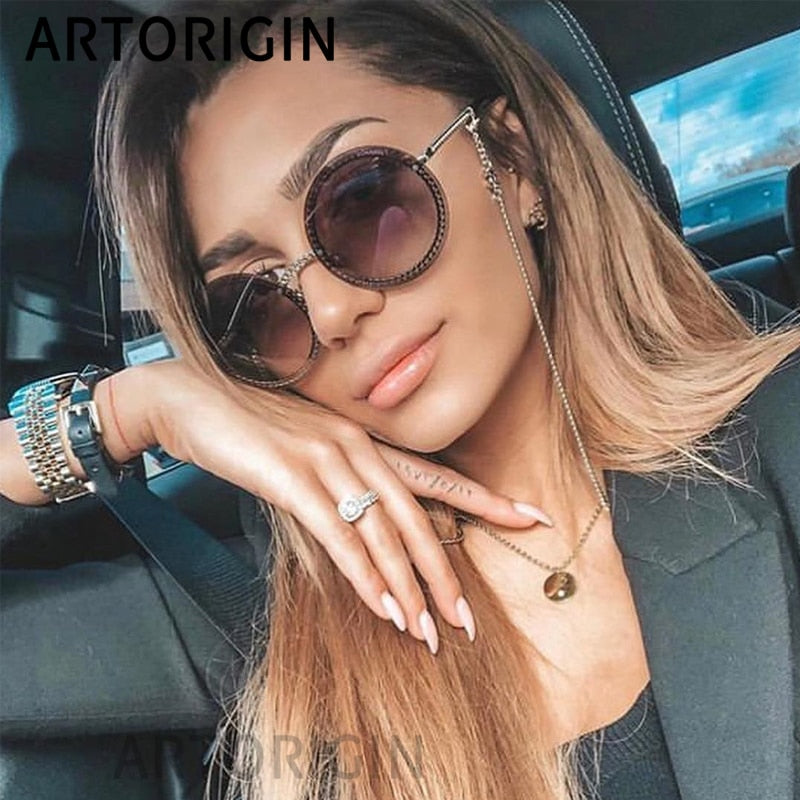 round wire rim sunglasses