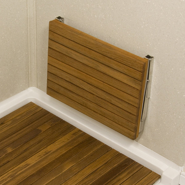 Teakworks4u Wall Mount Fold Down Shower Bench