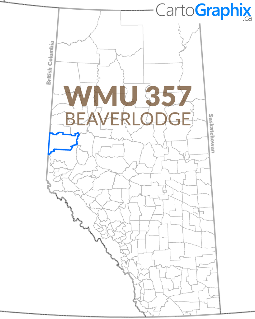 WMU 357 Beaverlodge 36 quot W x 24 quot H Map CartoGraphix