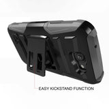LG K3 Holster Case with Kickstand - White Galaxy Design