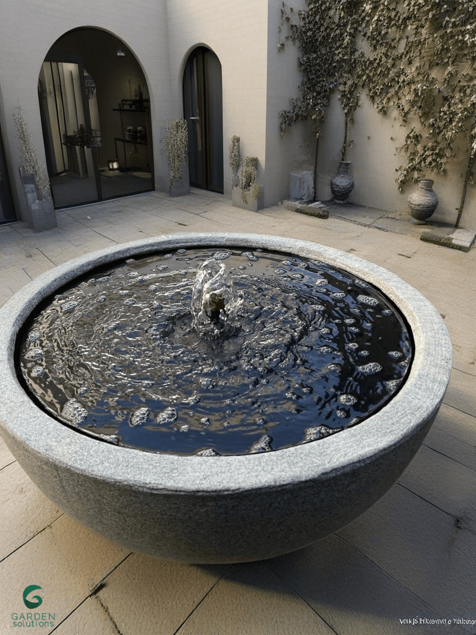 Concrete garden pot with plants from The Pot Shack - Garden Pot Suppliers Garden Centre
