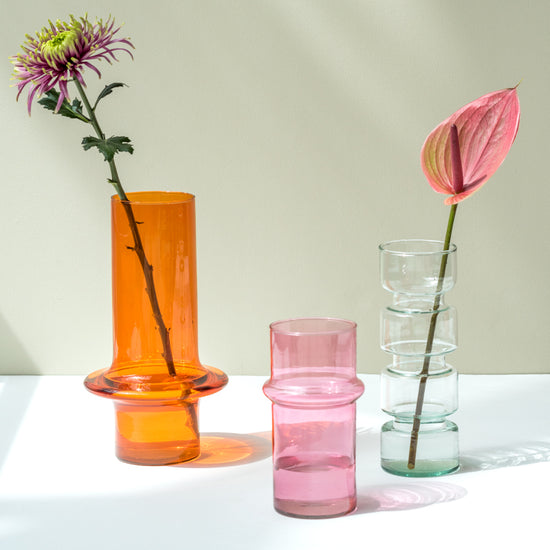 Vase recyled glass paprika Urban Nature Culture