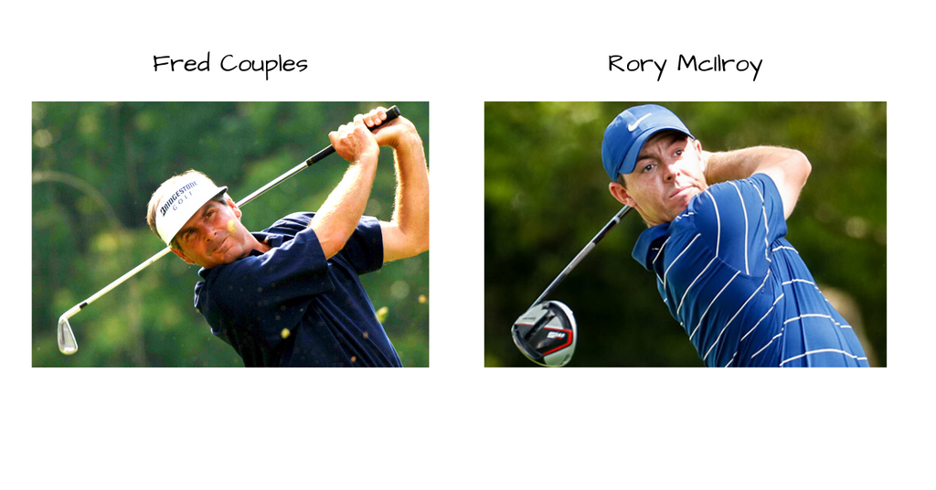 Fred Couples and Rory McIlroy