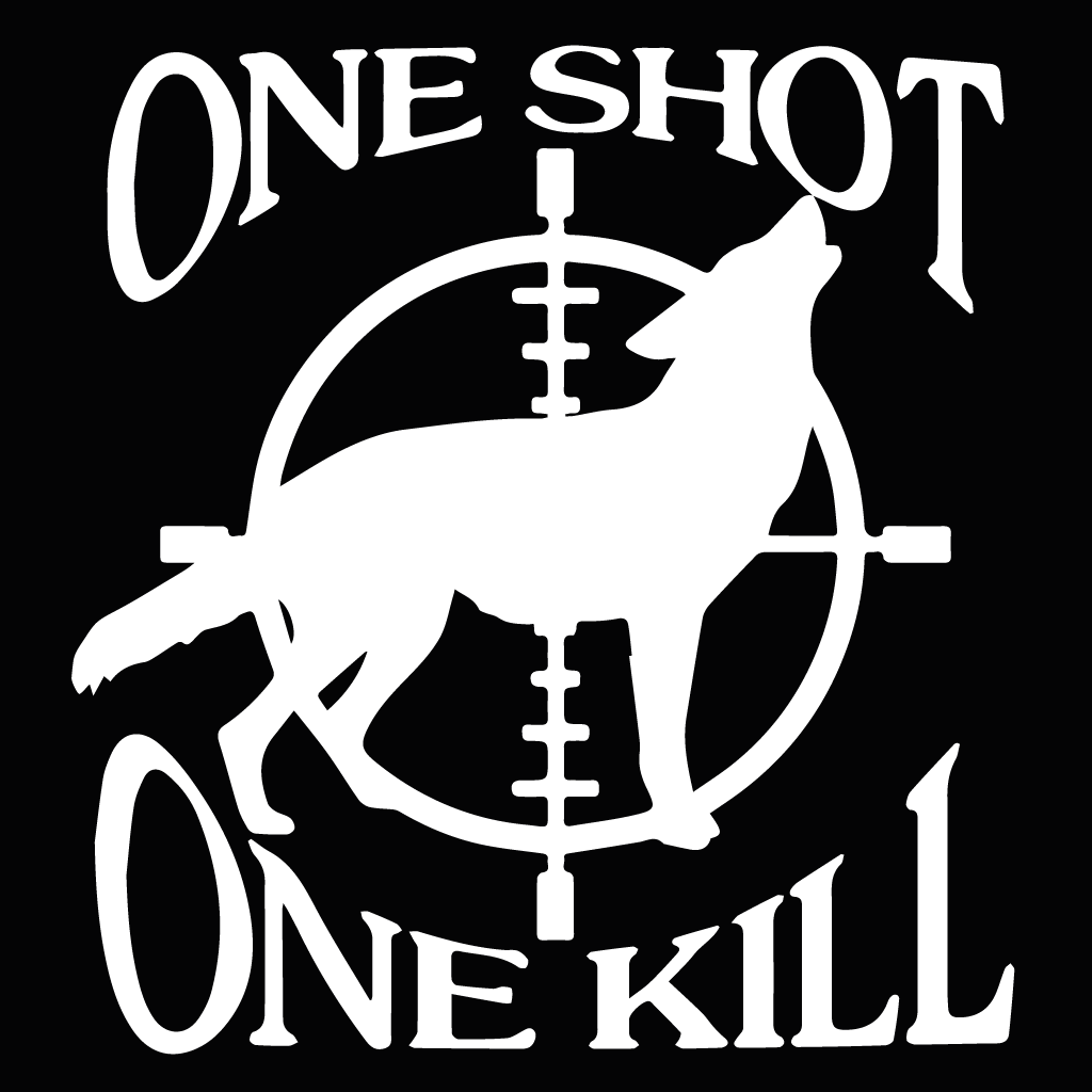 Стикер за автомобил One Shot One Kill ОткаченБе 