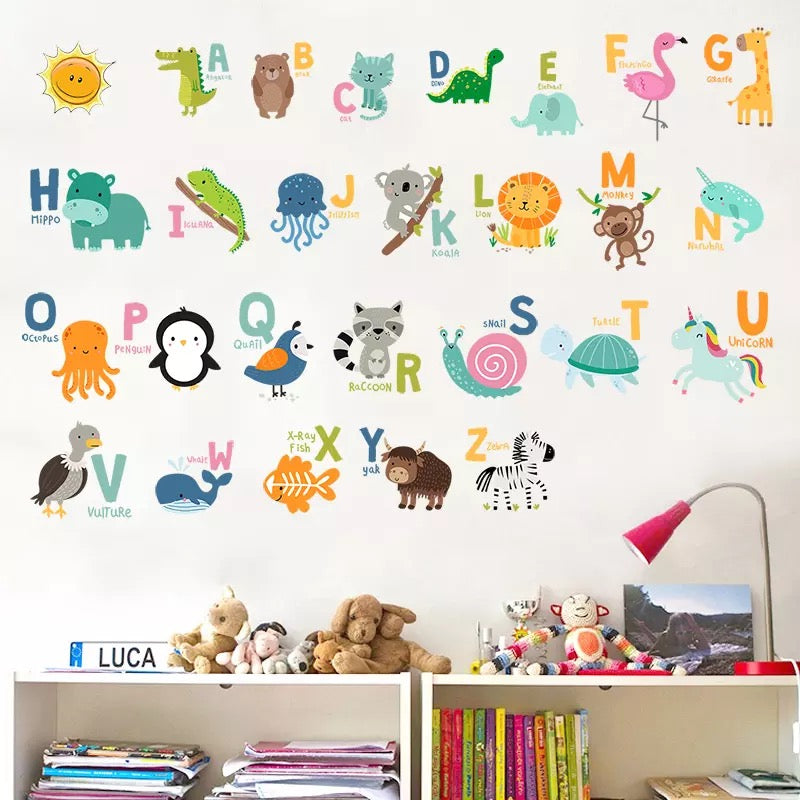 alphabet wall decals