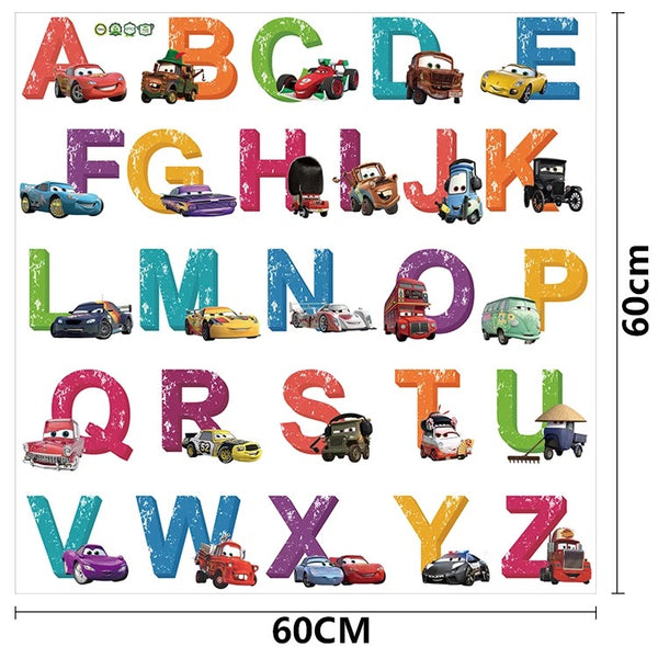 disney cars alphabet wall decals the treasure thrift