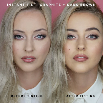 INSTANT TINT! is a gentle, easy-to-use eyebrow tint that delivers color and shine in less than 15 minutes.