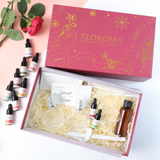 限時免運 花之滴2人自調香水套裝diy Perfume Box Set 調香教學課程 Floroma 花の滴