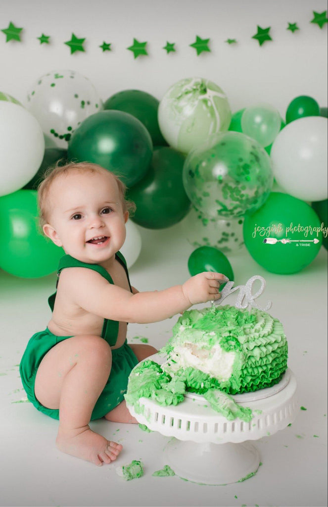 Boys Cake Smash Set, Green St. Patrick's Day Birthday Outfit – Needles ...