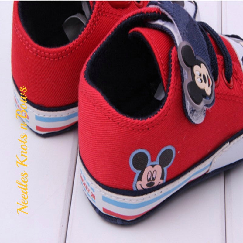 Baby Boys Mickey Mouse Shoes, Boys Crib Shoes, Mickey Mouse Birthday S ...