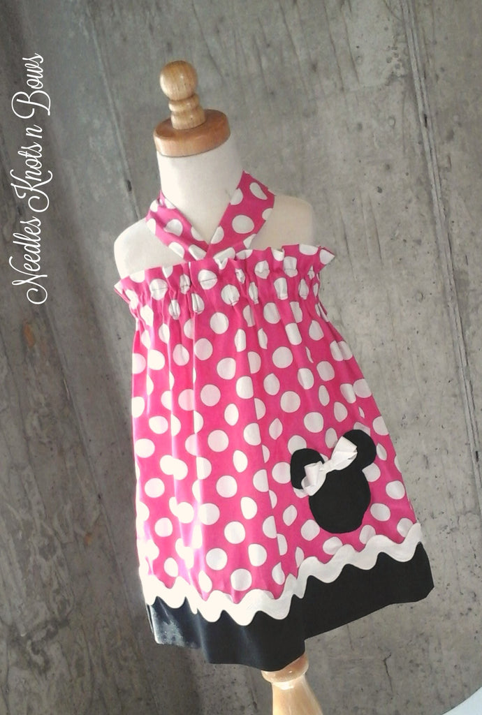 Girls First Birthday Dress, Minnie Mouse Birthday Dress, Minnie Mouse ...