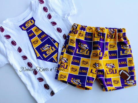 Boys LSU Tigers Football Outfit, Baby Boys Louisiana State University ...