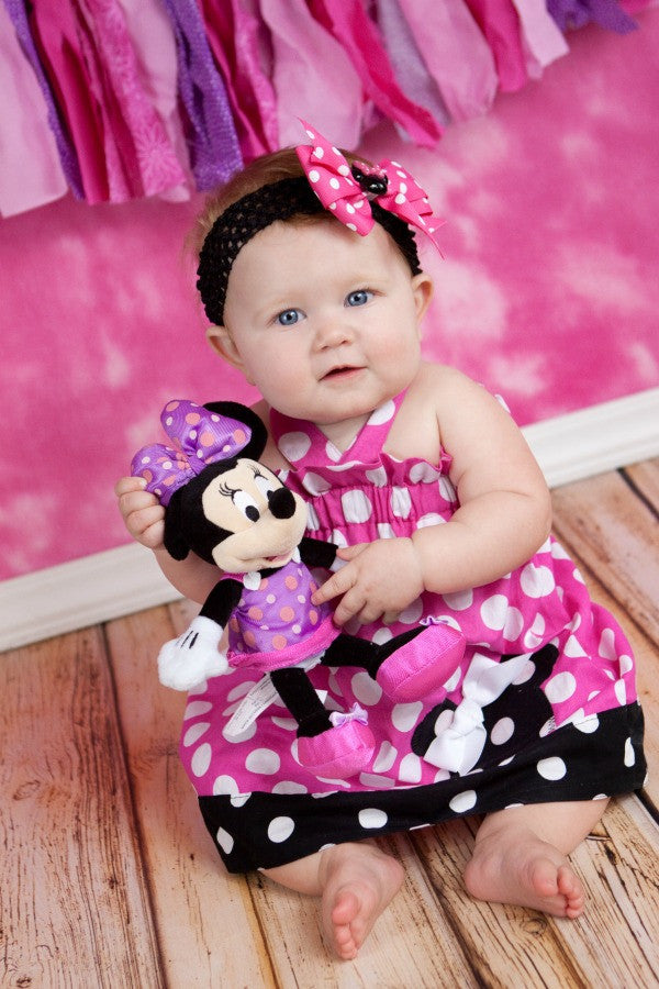 Girls First Birthday Dress, Minnie Mouse Birthday Dress, Minnie Mouse ...