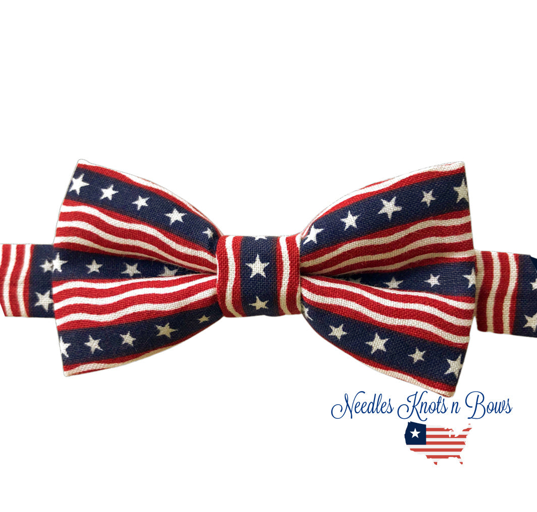 American Flag Bow Tie, U.S.A Flag, Patriotic Bow Tie, Political, Military