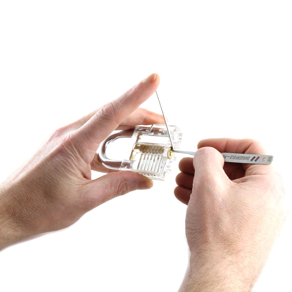 Clear Training Padlock with Visible Mechanism, Practice Plus