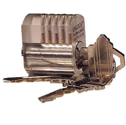 Medium Difficulty Clear Practice Lock (Spool Pins)