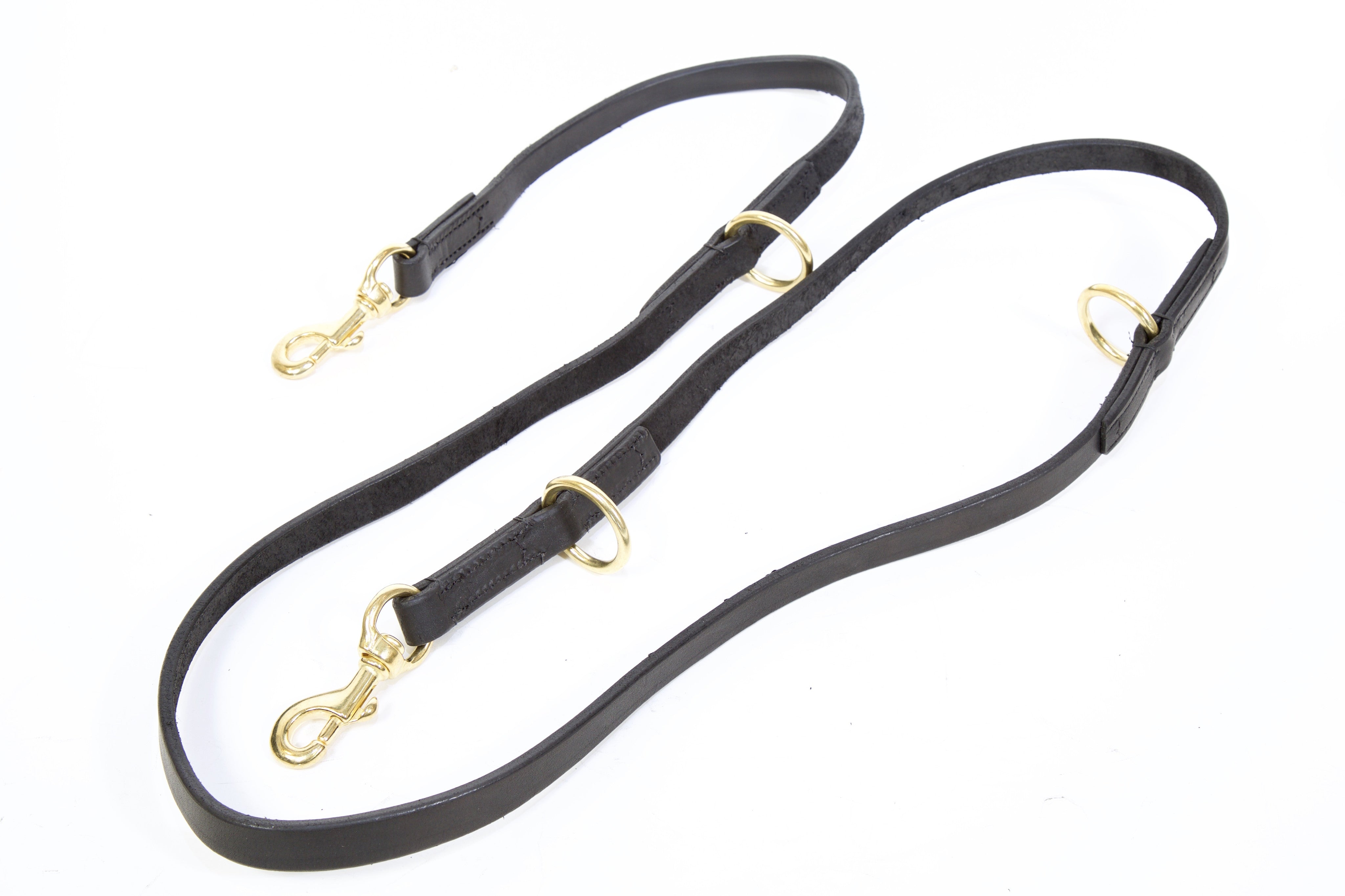 Double Training Lead - English Soft Leather 2.0m x 15mm ...