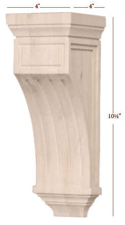 Mission Style Wood Products Island Table Legs Corbels Bun