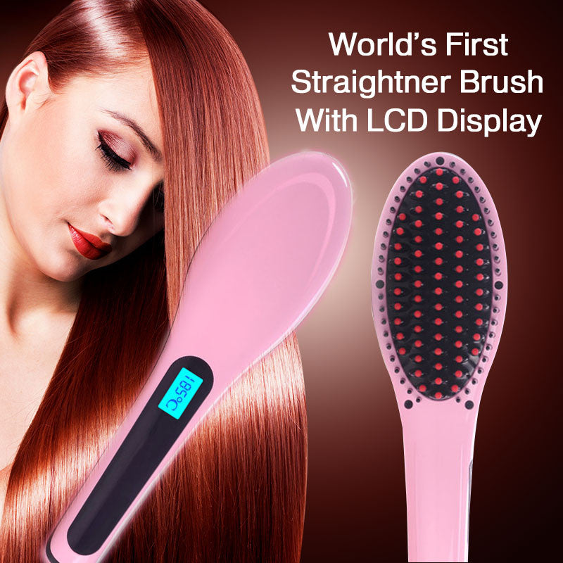 hair straightener brush