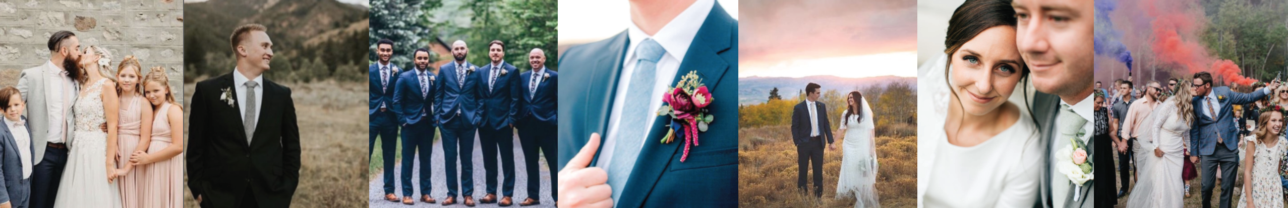 matching wedding ties for the whole family