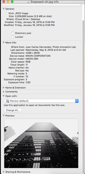Mac Image File Window