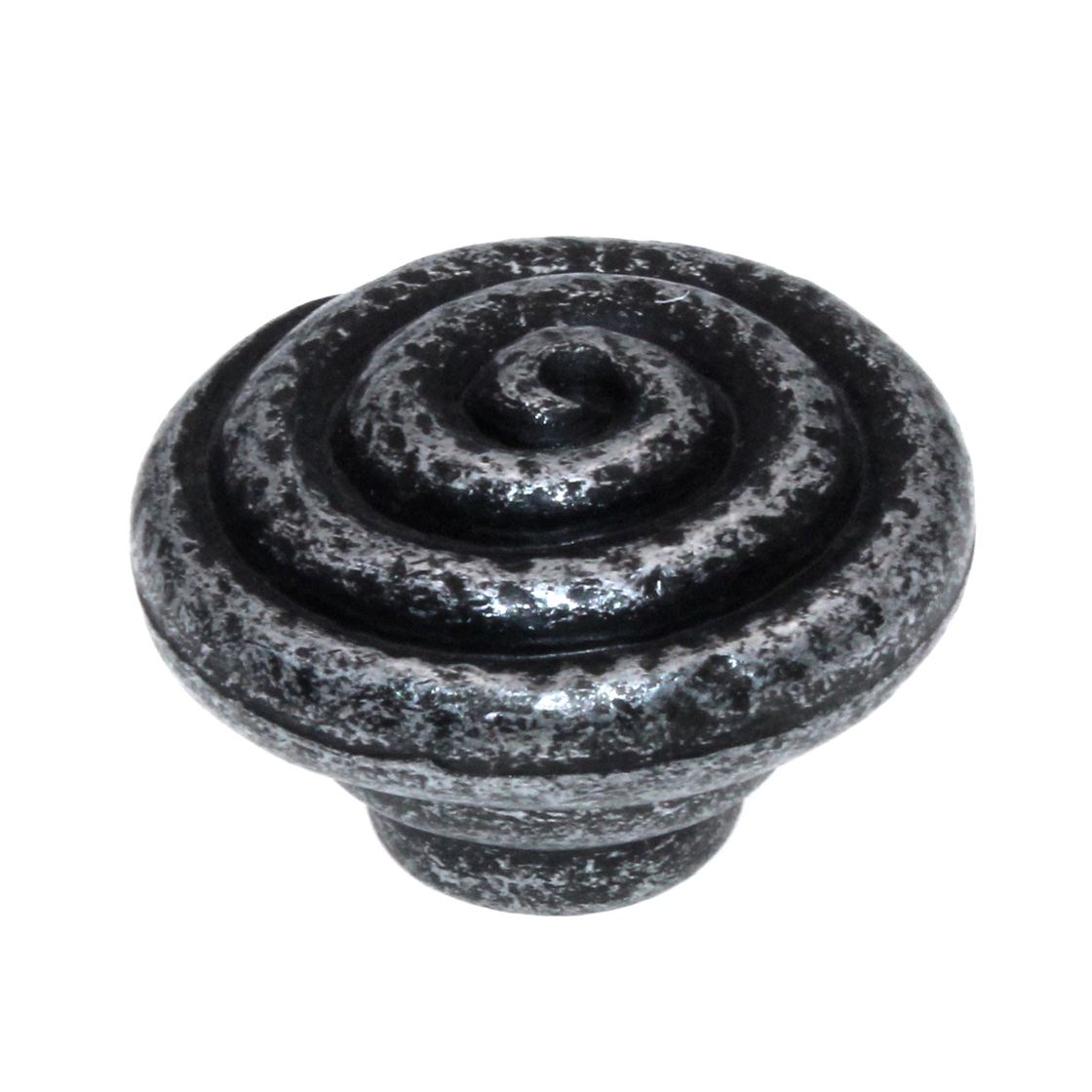 10 Pack Hickory Hardware Manchester Vibra Pewter 1 1/4" Swirl Cabinet Knob Pulls P7351-VP