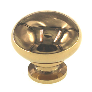 Polished Brass 1 1/4 Cabinet Knob, White Ceramic Center Kraftmaid 7050846