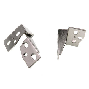 Set of Nickel Knife-Pivot Pin Variable Overlay Semi-concealed Hinges A ...