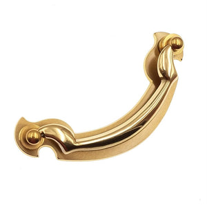 Gado Gado HBA7026, Bail Pulls 3-3/4 Inch Center to Center Unlacquered  Antique Brass Cabinet Bail Pull