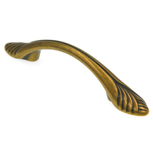 Amerock Natural Elegance Wheat Burnished Brass 3 Ctr. Cabinet Handle