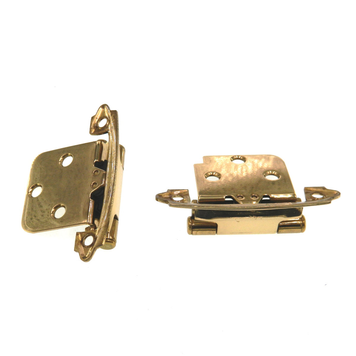 Pair Amerock Solid Brass Face Mount Variable Overlay Hinge Self-Closin ...